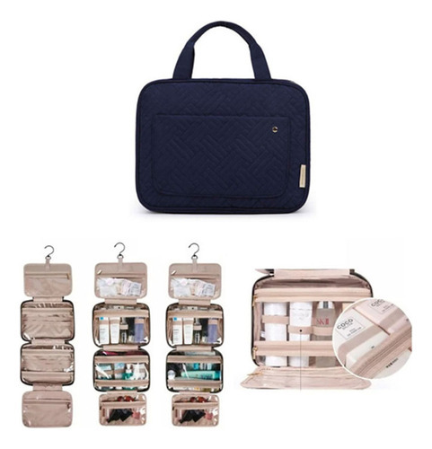 Necessaire Viagem Bolsa Travel Maquiagem Gancho Divisórias - Imagem 12
