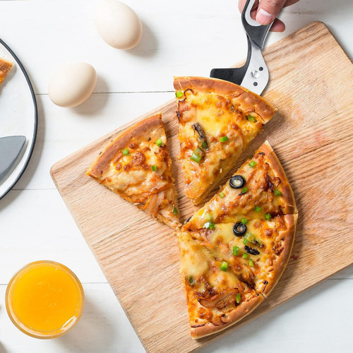 Tesoura Espátula Cortador De Pizza 2 Em 1 Gourmet- - Imagem 8