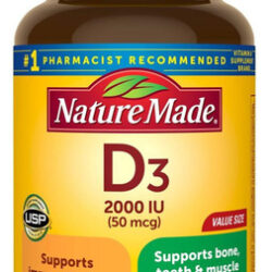 Vitamina D3, 220 Comprimidos, Vitamina D 2.000 Ui (50 Mcg) A