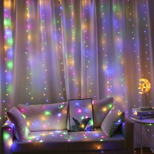 Cortina Led Decorativa Luz Branca De Controle Remoto 3x3m - Imagem 5
