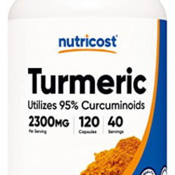Suplemento Nutricost Curcuma Curcumina 2300mg 120 Cápsulas