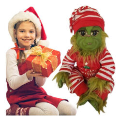 Q Boneca De Látex De Natal Grinch Presente Para Crianças