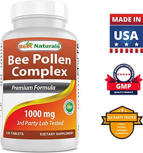 Complexo De Pólen De Abelha Best Naturals 1000 Mg 120 Compr - Imagem 5