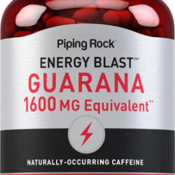 Piping Rock Guaraná Cápsulas 1600 Mg | Contagem 120 | Compri
