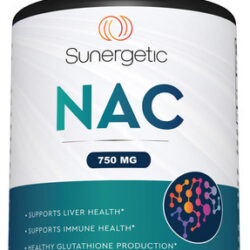 Suplemento Sunergetic N-acetil Cisteína 750mg Em Cápsulas