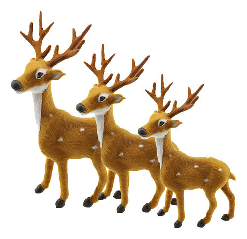 Decoração De Natal Rena Veado Alce Cervo Grande De Arvore*3