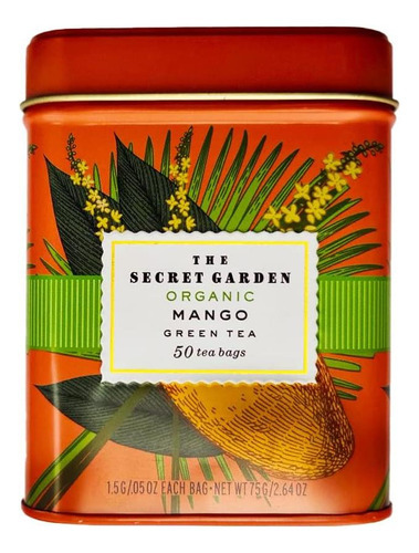 The Secret Garden Organic Mango Green Tea 50 Saquinhos De Ch