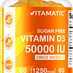 Vitamina D3 Livre De Açúcar Vitamatic 50.000 Ui Suplemento