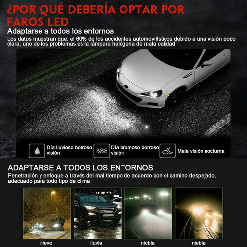 Para O Kit De Faróis Led Nissan Sentra 2011-2021 2022 H9 H11 - Imagem 10
