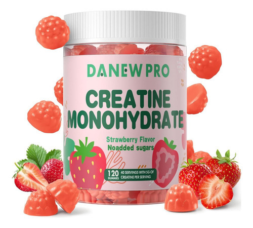 Gomas De Monohidrato De Creatina Danew Pro 5000 Mg Para Home