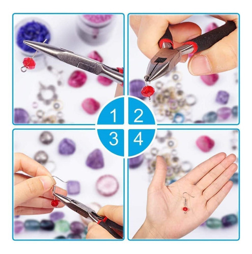 Kit De Ferramentas Para Fabricação De Joias, Alicates, Fios - Imagem 3