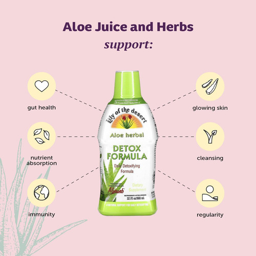 Fórmula De Desintoxicação De Ervas De Aloe Vera De Lily Of T - Imagem 3