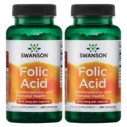 Ácido Fólico Swanson 800 Mcg (1 Vitamina 335 Mcg Dfe Folato)