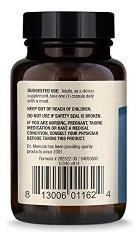 Dr. Mercola, Suplemento Dietético De Ubiquinol, 100 Mg, 30 P - Imagem 2
