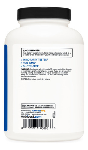 Suplemento Nutricost Hmb (beta-hidroxi Beta-metilbutirato) - Imagem 3