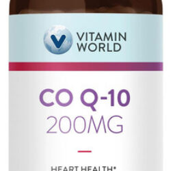 Vitamina World Coqmg Softgels, Suplementos De Coenzima Q10 P