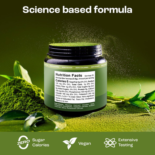 Nutrientes Chave Matcha Em Pó - Matcha Em Pó Sem Açúcar - Ma - Imagem 6