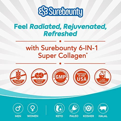 Surebounty Multi Collagen Complex, Tipo I, Ii, Iii, Super Co - Imagem 7