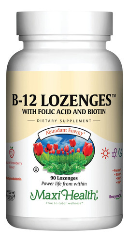 Vitamina B-12 Marca Maxi Health, 800 Mcg, 90 Comprimidos