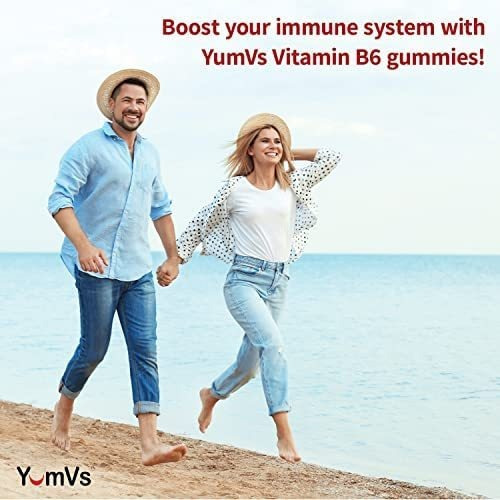 Yum-vs Vitamina B6 Gomas 100mg Por Yumvs | Suporta Sistema - Imagem 5