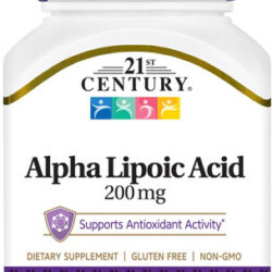21st Century Healthcare Ácido Alfa Lipóico 200 Mg, 60 Cápsul