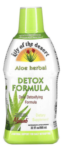 Fórmula De Desintoxicação De Ervas De Aloe Vera De Lily Of T
