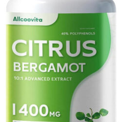 Bergamota Cítrica Orgânica 1400mg, 120 Cápsulas
