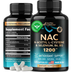 Suplemento Nutraharmony Nac - N-acetil L-cisteína - Fabrica