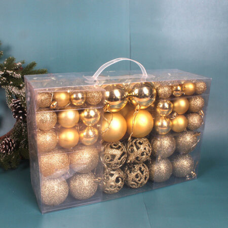 Conjunto De Bolas De Natal De Cor Sólida/fosco/glitter, 100 - Imagem 12
