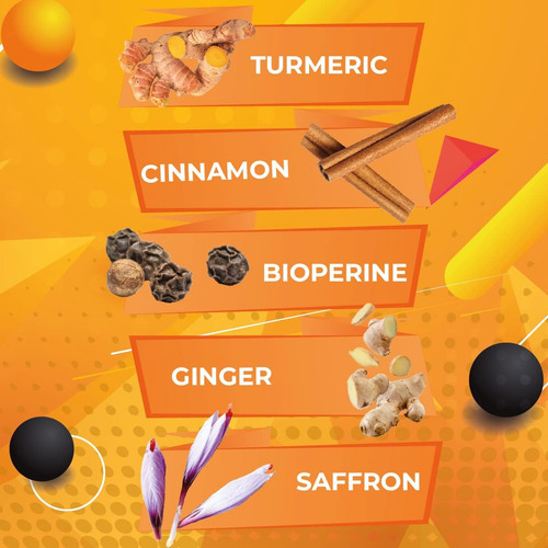 Suplemento De Curcumina De Cúrcuma Golden Saffron Com Bioper - Imagem 3