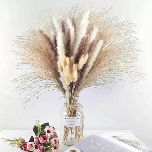 110 Unidades De Capim-pampas Secas Decoração Casamento - Imagem 9