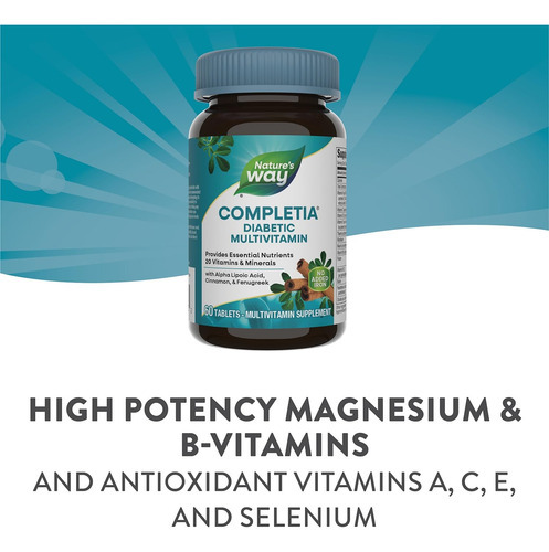Suplemento Multivitamínico Diabético Nature"s Way Completia - Imagem 4