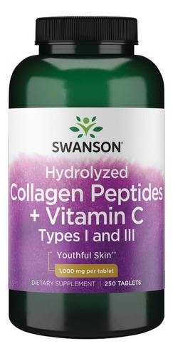 Swanson Hidrolisou Peptídeos De Colágeno + Vitamina C Tipos