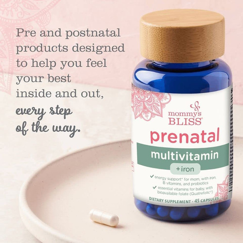 Multivitamínico Pré-natal Mommys Bliss Com Ferro E Ácido F - Imagem 2