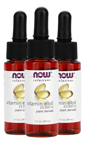 Óleo De Vitamina E Now Foods 2300iu 30ml Importado 3un