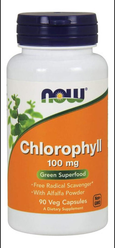 Now Foods Clorofila 100 Mg Cápsulas, 90 Ct