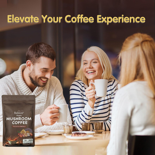 Café Com Cogumelo Balince Orgânico, 6 Cogumelos Adaptogênico - Imagem 7