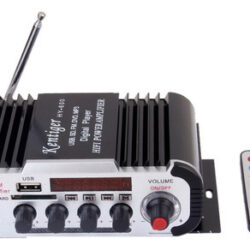 Amplificador De Potência De Microfone Dc12v Usb/mp3/fm