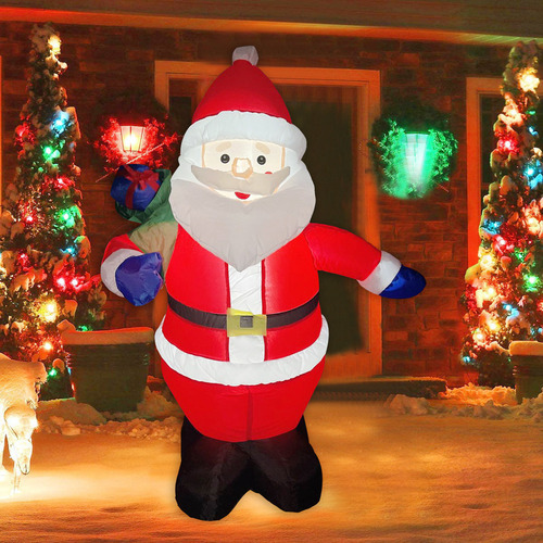 Decorações De Natal Mochila Inflável De 1,2 M Papai Noel - Imagem 5
