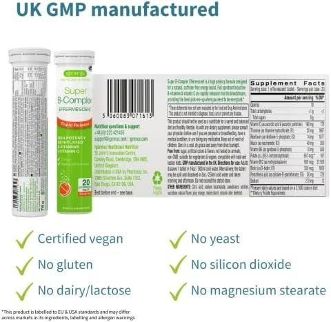 Vitamina B-12/ Igennus Healthcare Nutrition/ 20 Comprimidos - Imagem 5