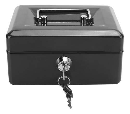 6in Mini Caixa De Dinheiro Portátil Lockable Segurança Dinhe