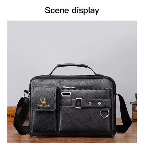 Bolsa Executiva Masculina Em Couro Pu 2023 - Imagem 12