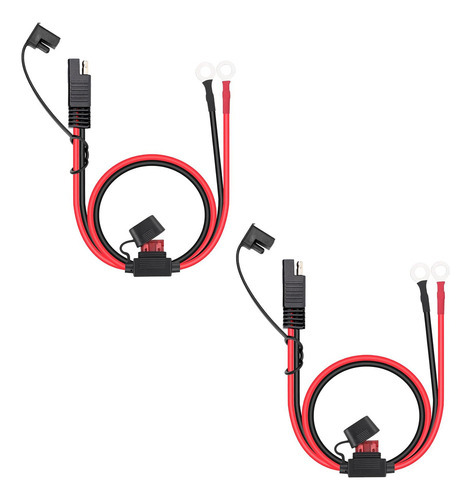 2 Peças 16awg Sae Acessório De Cabo Conector De Bateria - Imagem 7