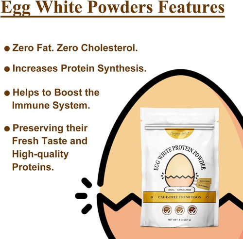 Orgnisulmte Ovo Branco Proteína Em Pó 8 Oz, Proteína De Ovo - Imagem 4