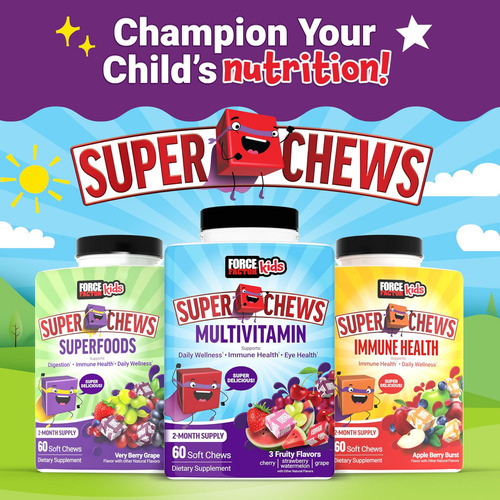Super Chews Multivitamínicos Para Crianças, Vitaminas Infant - Imagem 9