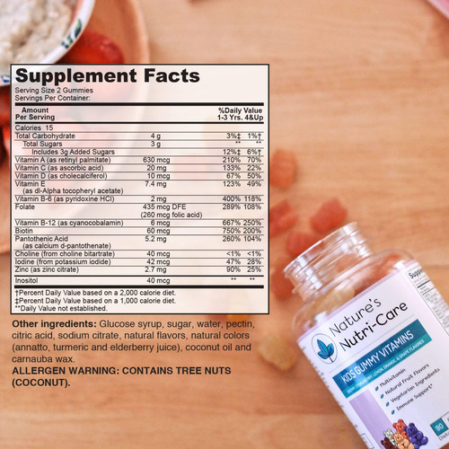 Natures Nutri-care Kids Gummy Vitamins - Gomas Multivitamíni - Imagem 5