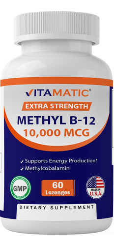 Vitamatic Metil Vitamina B12 (metilcobalamina) 10.000 Mcg (1 - Imagem 6