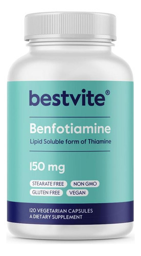 Bestvite Benfotiamina 150 Mg (120 Cápsulas Vegetarianas) Sem