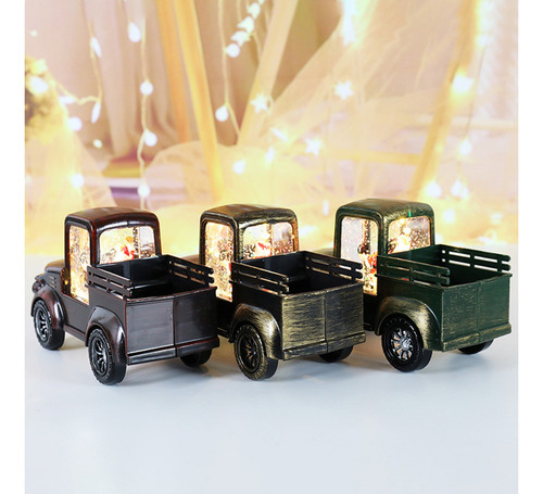 A Luz Retro Da Noite Do Carro Do Natal Conduziu A Lanterna D - Imagem 8