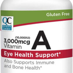Qualidade Escolha Vitamina A 3000 Mcg 10.000 Ui Softgels